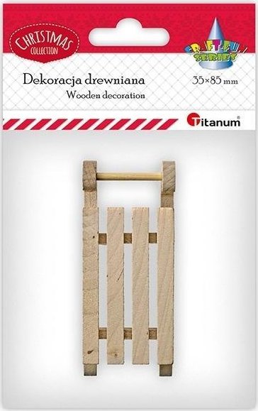 Drewniane sanki 35x85mm wysokość 20mm