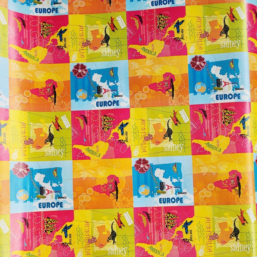 Papier podróżniczy do prezentów 57cmx20m 20m218