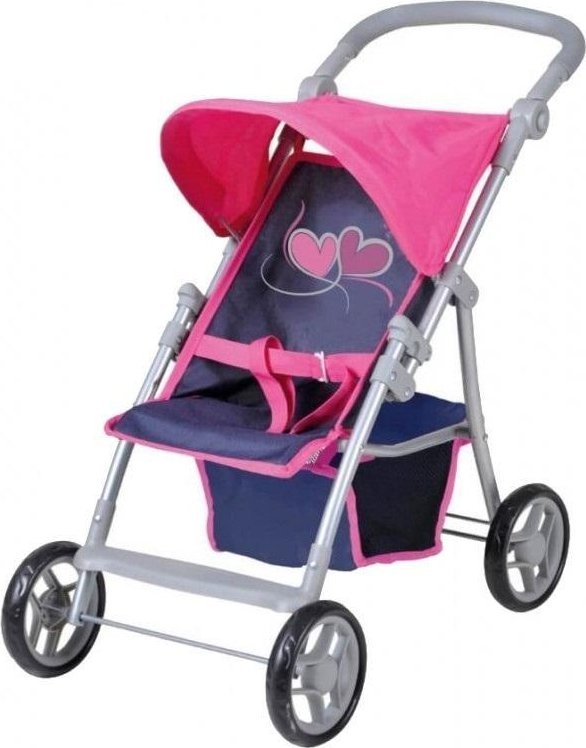 Wózek dla lalek różowy spacerówka