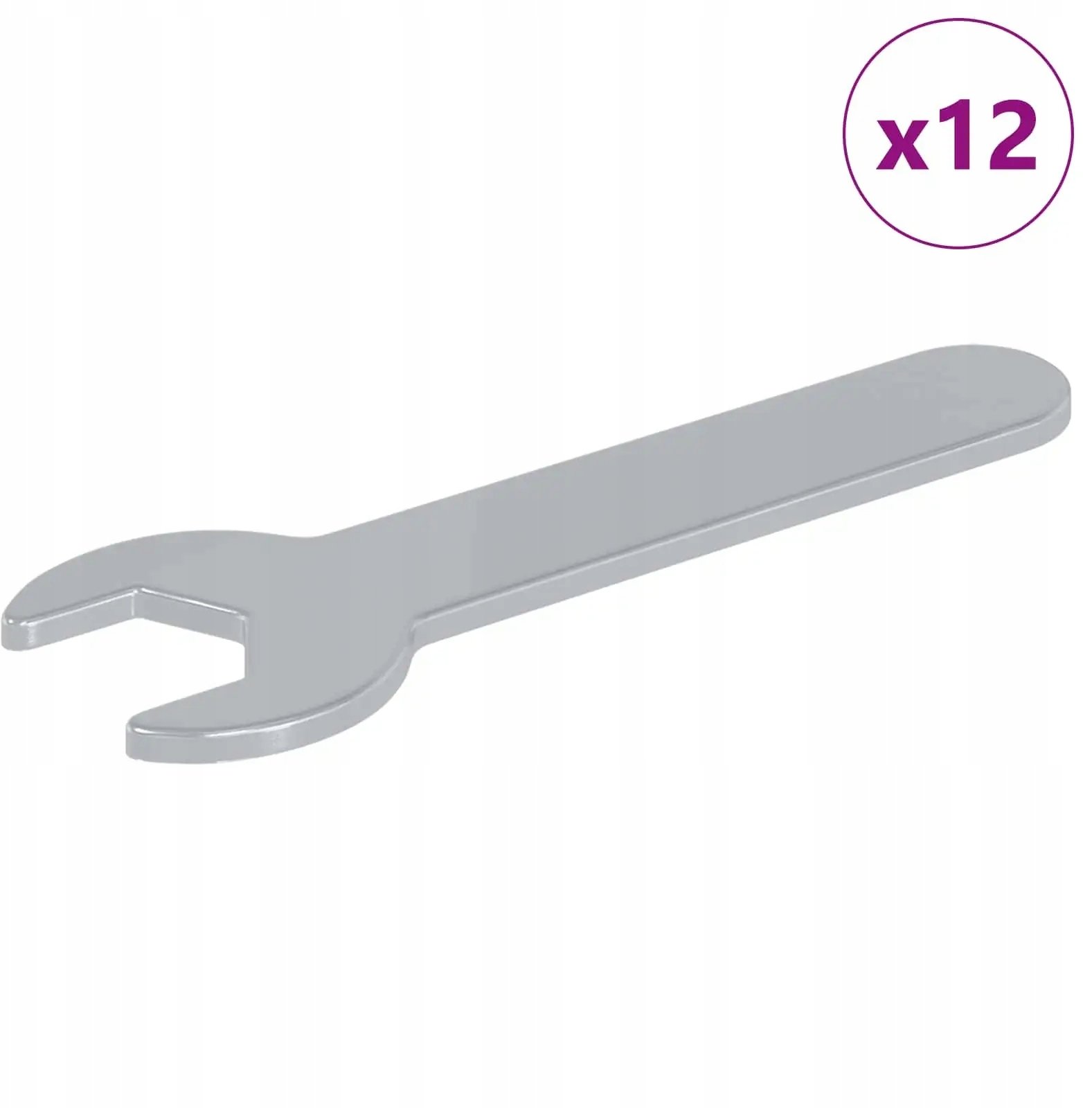 vidaXL Spanner 12 pcs Srebrny 13 mm Żelazo