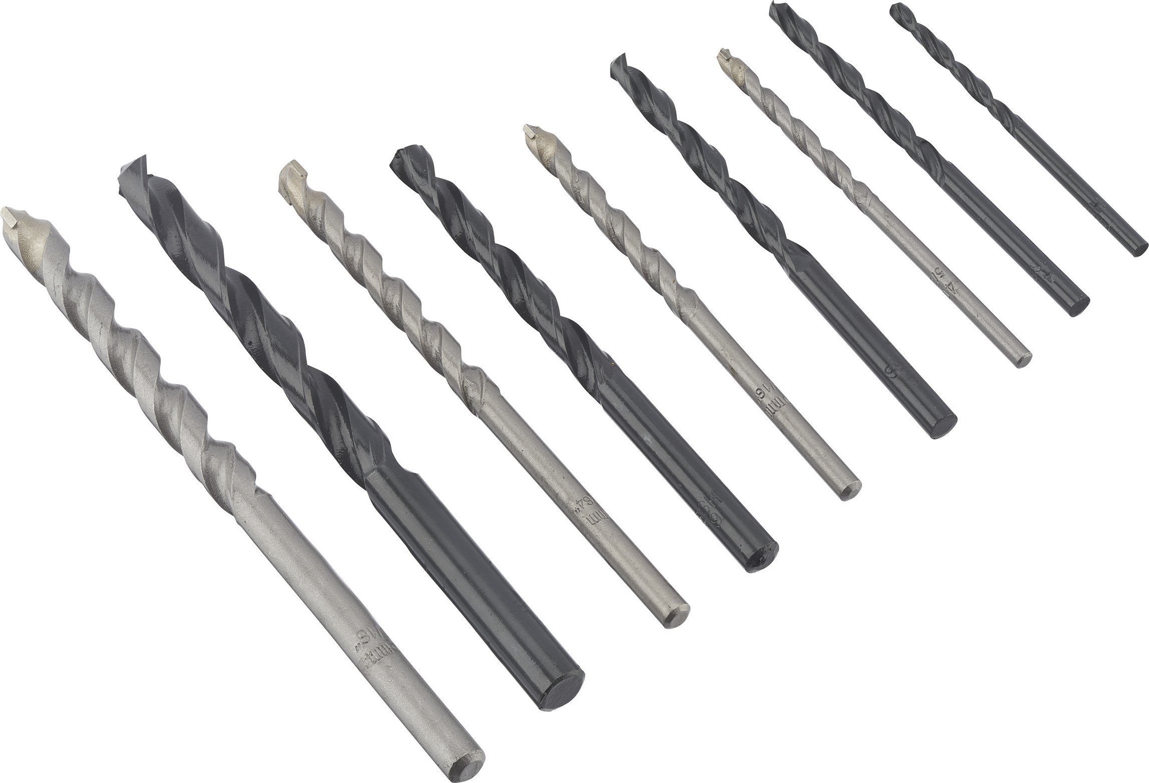 Wiertło Irwin IRWIN WIERŁO DO BETONU / METALU HSS kpl. 9szt. 3, 4(x2), 5(x2), 6(x2) i 8(x2)mm w kasecie