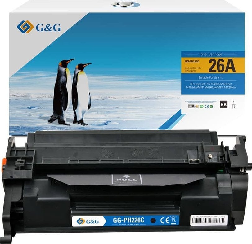 Toner G&G G&G kompatybilny toner z HP CF226A, Canon 052, NT-PH226C, HP 26A, black, 3100s
