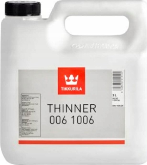 PPG Tikkurila Thinner 1006 rozcieńczalnik do farb alkidowych chlorokaucz 3L