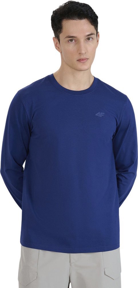 Koszulka męska 4F Longsleeve M432 granatowa 4FWMM00TLONM432 031S L