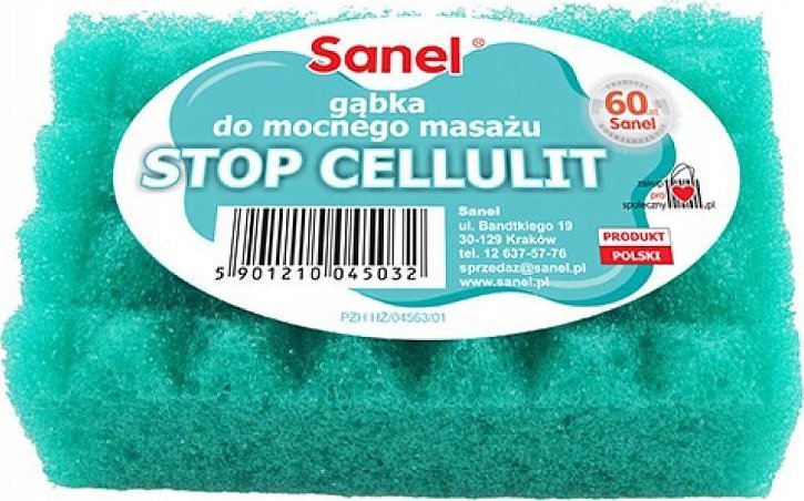 Sanel GĄBKA DO KĄPIELI I MASAŻU STOP CELLULIT