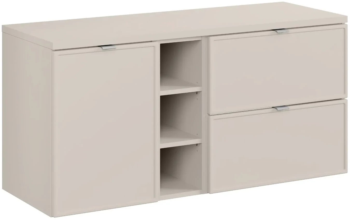 Szafka pod umywalkę nablatową BELLA CASHMERE 60cm kaszmir - zestaw z blatem 120cm COMAD