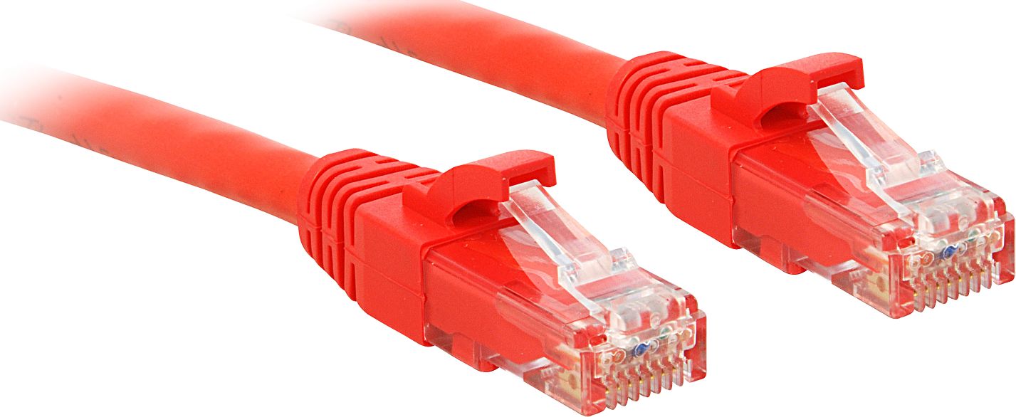 Lindy Patchcord Cat6, U/UTP, 15m, czerwony (48038)