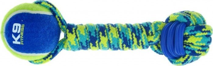 Zeus Hantel sznurowy z piłką K9 Fitness, 28 cm