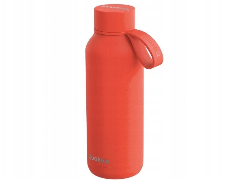 Quokka Solid With Strap - Butelka termiczna ze stali nierdzewnej 510 ml z paskiem (Orange)