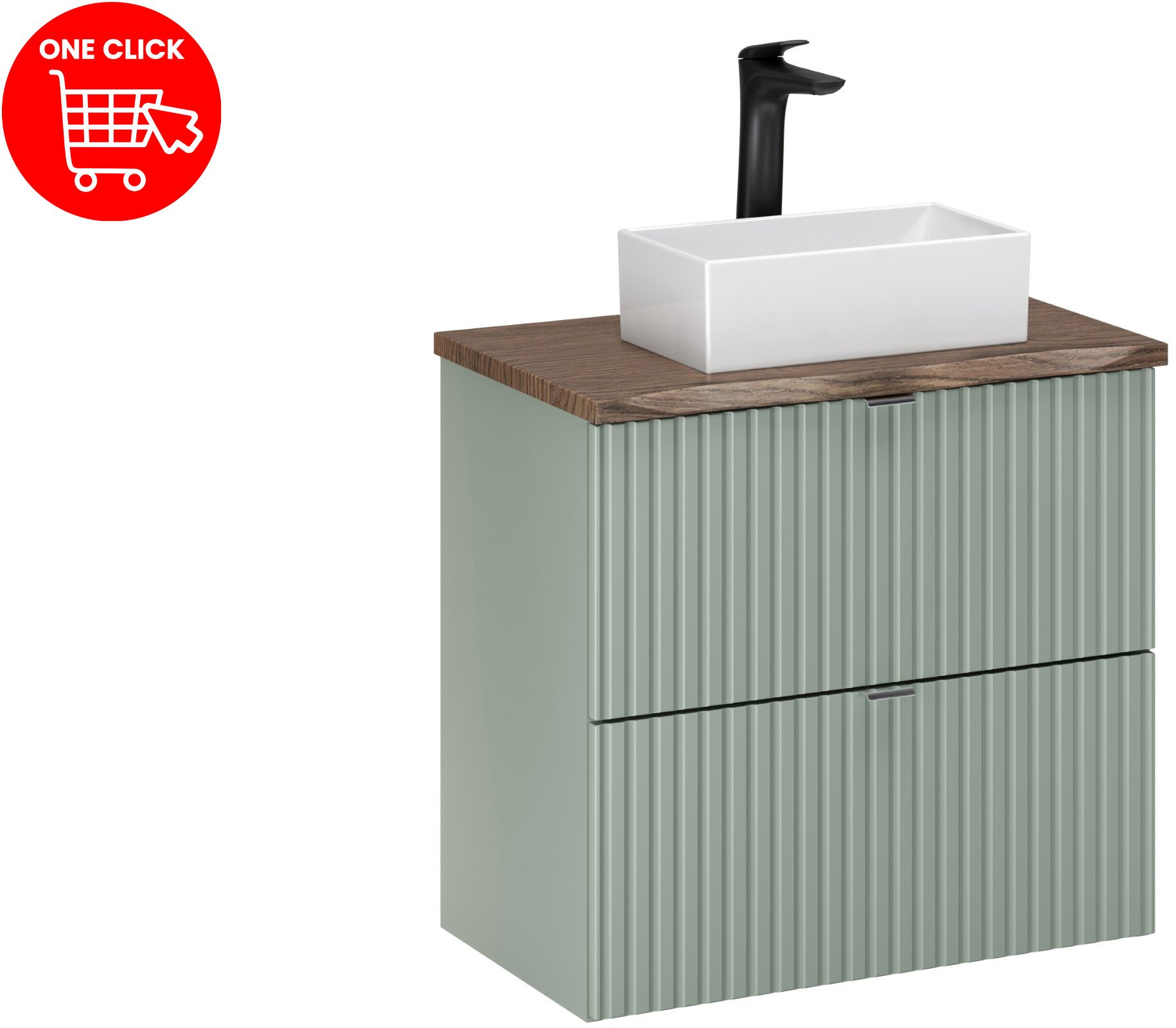 Zestaw meblowy 60cm z blatem i umywalką nablatową Gaja