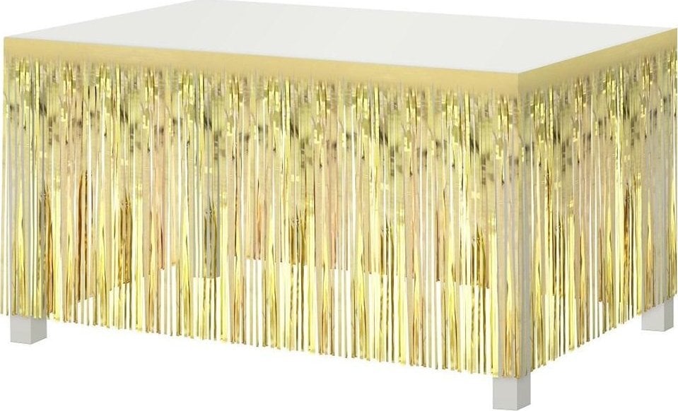 GoDan Dekoracja na brzeg stołu jasnozłota 80x300cm