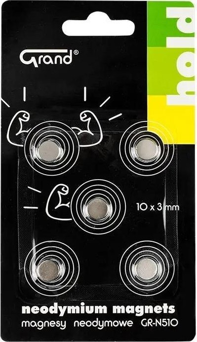 Grand Magnesy neodymowe GR-N510 10mm 5szt GRAND