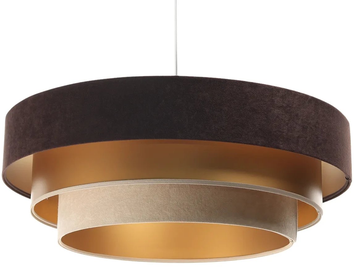 Lampa wisząca TRIO MIX brązowa/złota/beżowa BPS KONCEPT