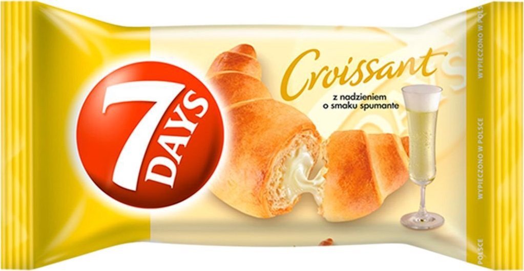 7 DAYS Croissant z nadzieniem o smaku musującym 60 g
