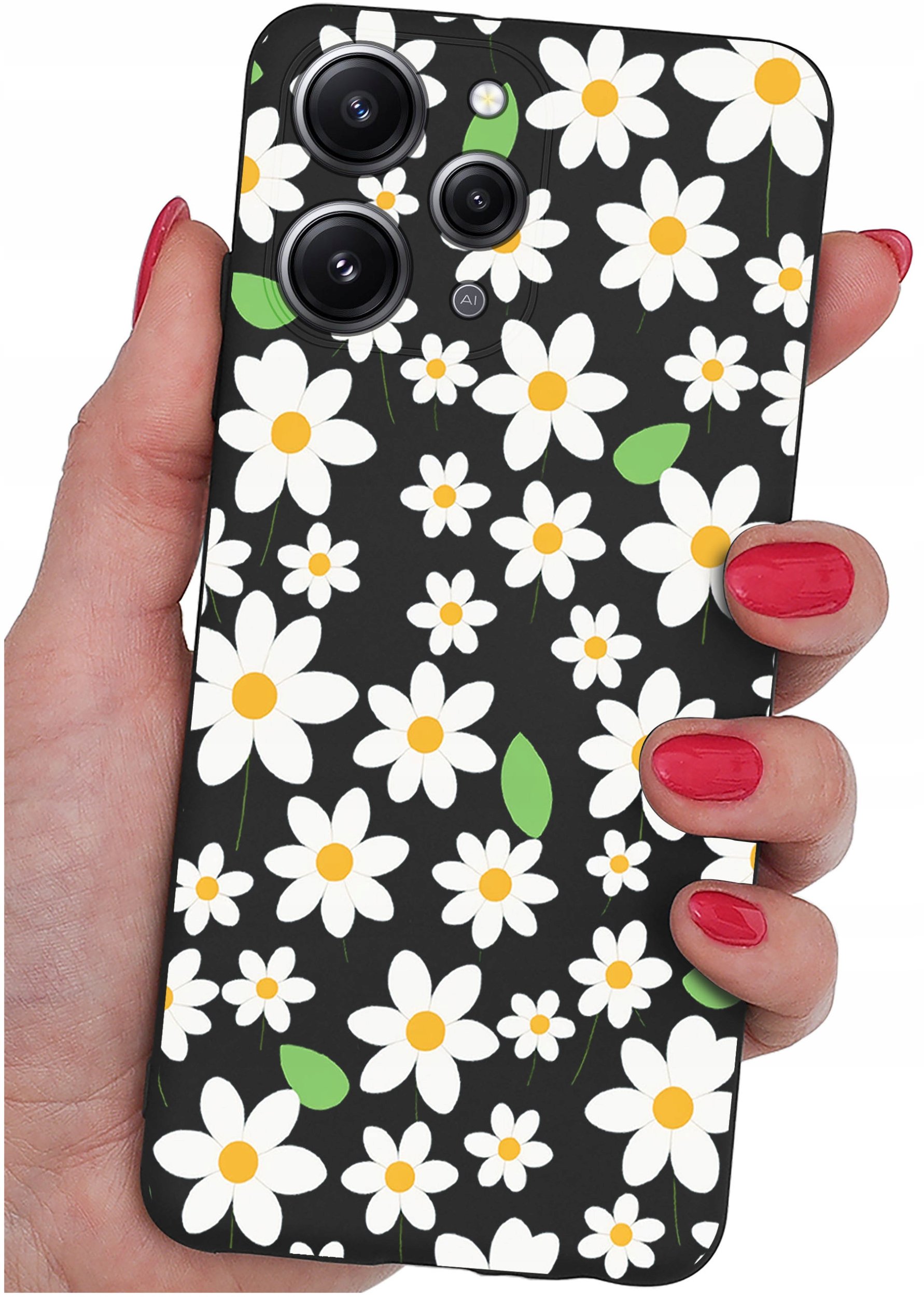 Etui do Xiaomi Redmi 12 4G WZORY |SILIKONOWE MATT CASE + SZKŁO 9H