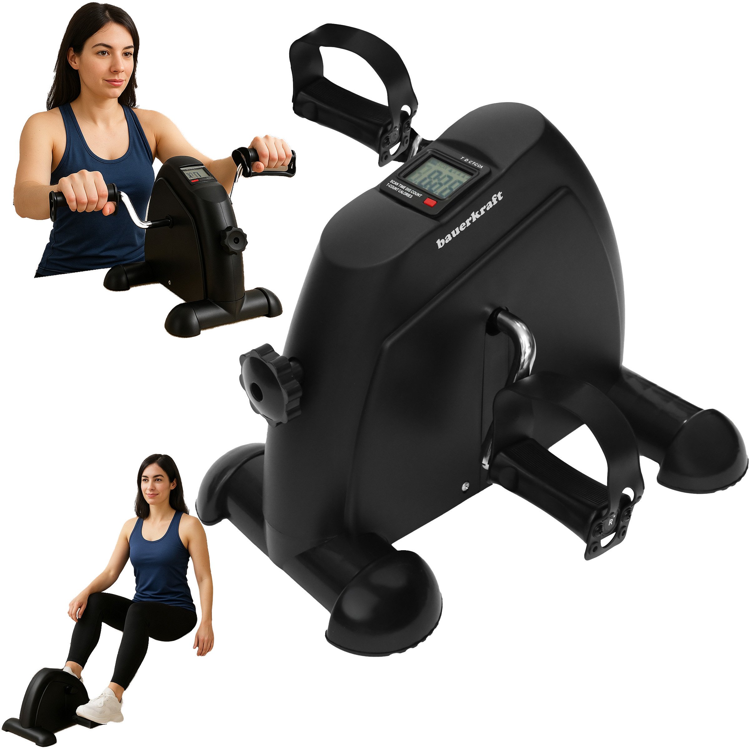 Kompaktowy rower treningowy rotor do ćwiczen rowerek rehabilitacyjny 2w1