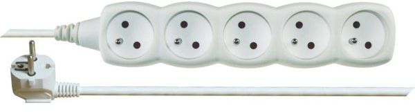 Emos Przedłużacz 5-gniazd z/u 2m /H05VV-F 3G1/ biały (P0512)