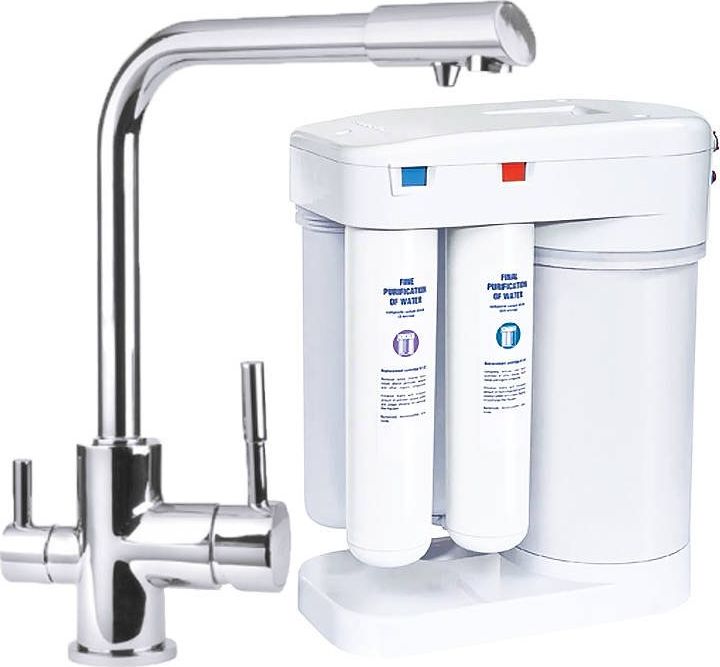 Aquaphor Filtr osmotyczny Morion - Aquaphor + bateria trójdrożna Amanda chrom