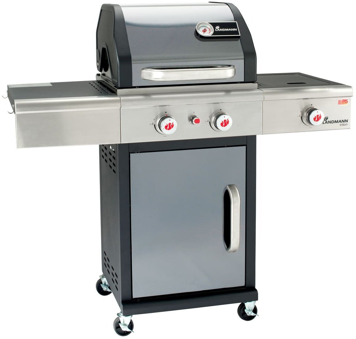 Landmann Triton 2.1 PTS maxX (12918) Grill ogrodowy gazowy 10.8 kW 48 cm x 44 cm