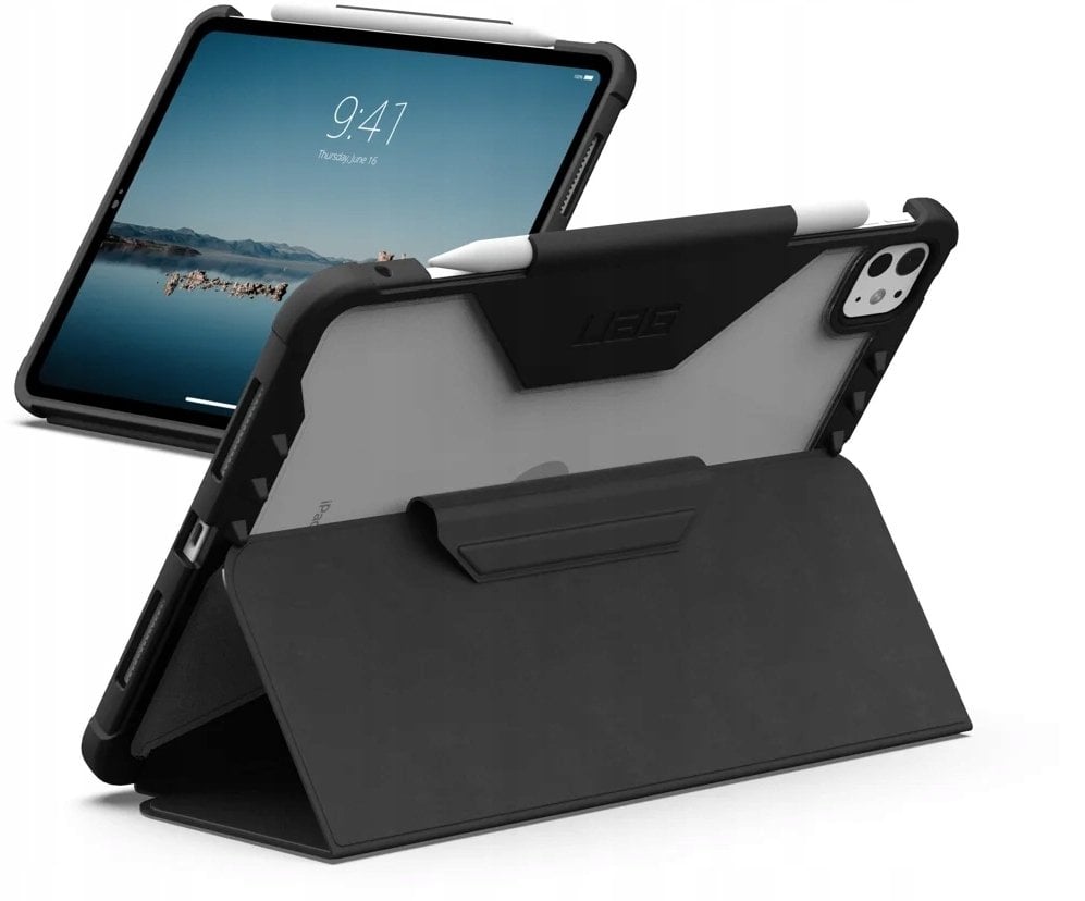 Etui na tablet UAG Plyo LT - protective case with holder for Apple Pencil do iPad Pro 11" (M4 2024, M5 2025) (black-ice)