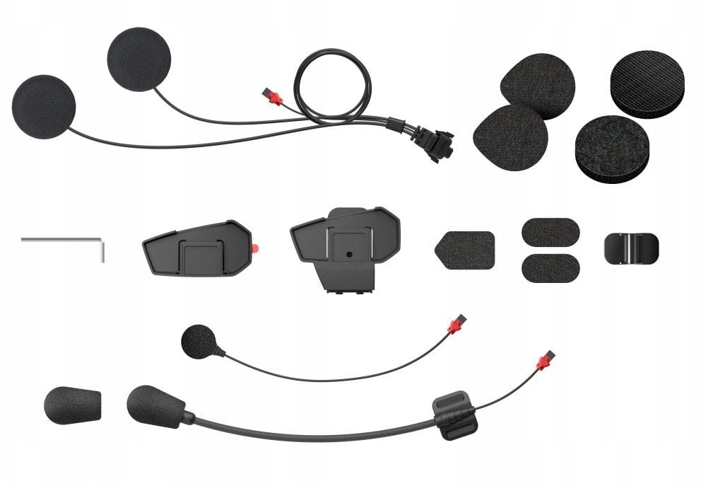Zestaw montażowy do interkomu SENA Spider-ST1, zestaw mikrofonów i głośników
