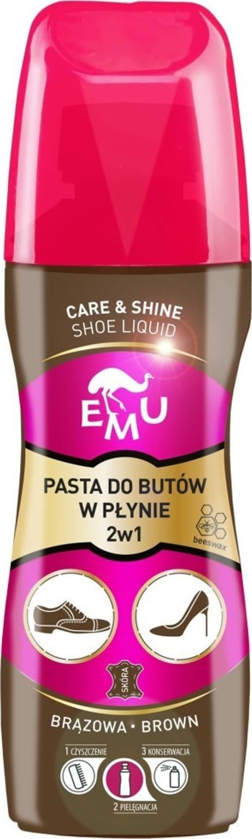 Vaco EMU Care & Shine Pasta do butów w płynie - brązowa 75ml