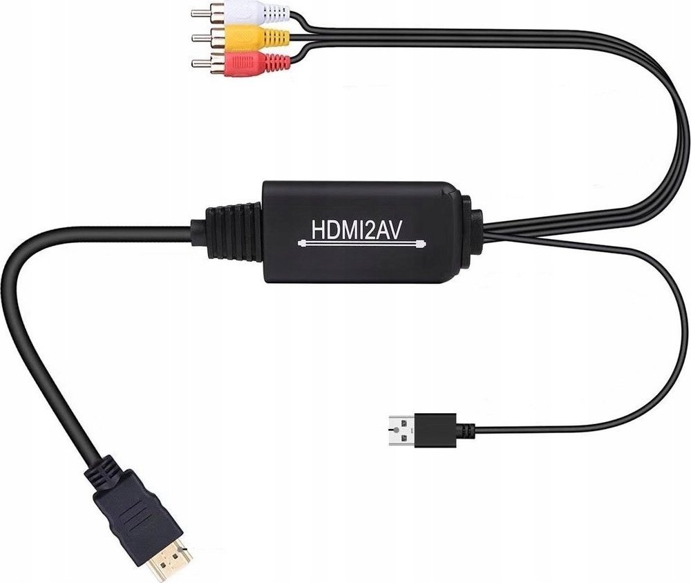 Adapter AV Pawonik KONWERTER HDMI DO AV CINCH CVBS EURO KOMPOZYTOWE