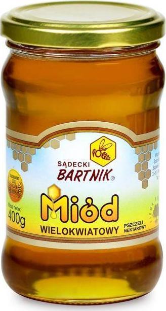 Bartnik Sądecki BARTNIK Miód wielokwiatowy 0,4 kg.