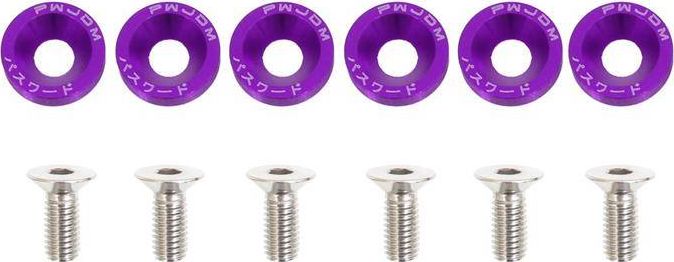 MTuning_F Śrubki z podkładkami uniwersalne JDM 8mm Purple