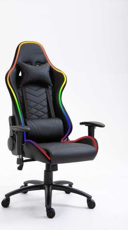 Fotel Happy Game LED czarny (8051)