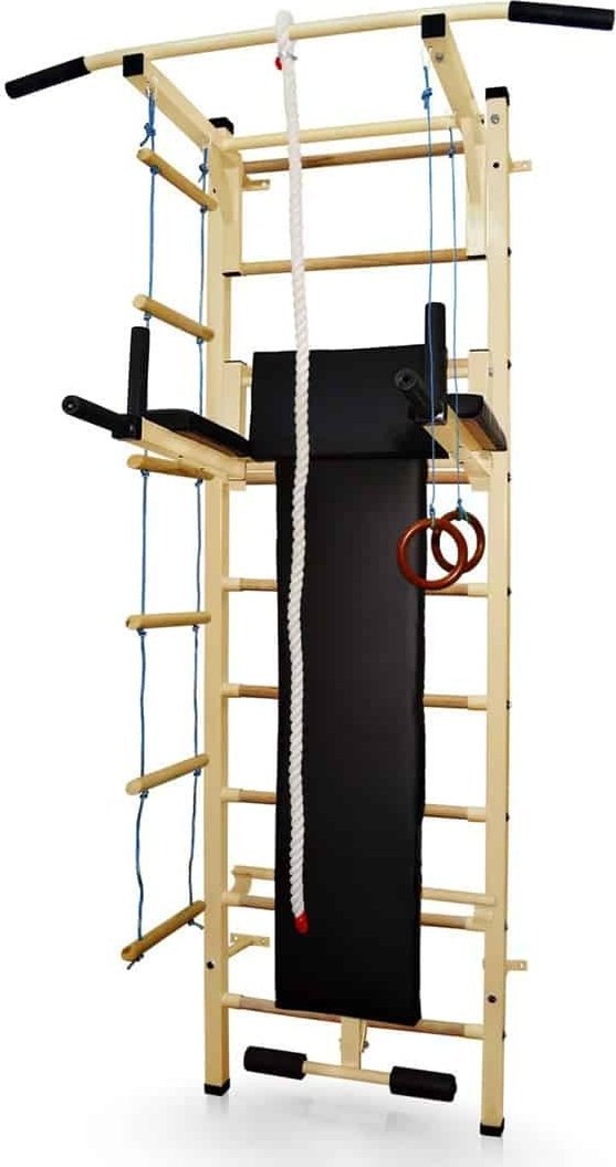 Małpiszon Drabinka gimnastyczna do ćwiczeń beżowa Maximus Plus