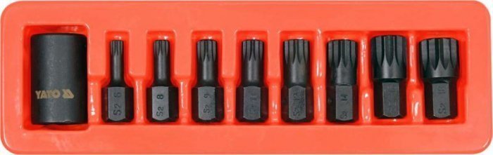 Yato Zestaw Udarowych Kluczy Trzpieniowych Spline 1/2''