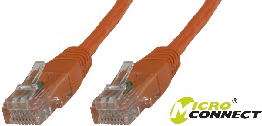 MicroConnect Patchcord, U/UTP, CAT6, PVC, 2m, pomarańczowy (B-UTP602O)