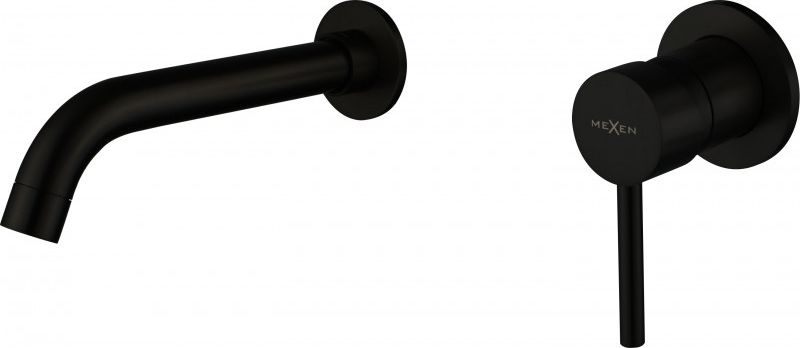 Bateria umywalkowa Mexen Alma podtynkowa czarny