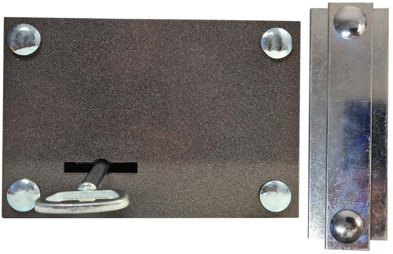 Garage lock ARTA, 1202Z-K/DB, left, support plate, 2 flat keys, 100,000 codes
