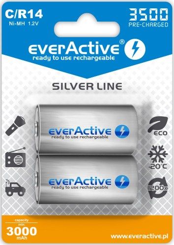 EverActive Akumulator Silver Line C / R14 3500mAh 2 szt.