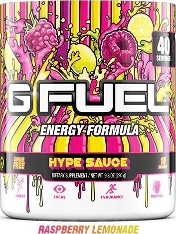 GFuel Suplement na koncentrację i pobudzenie - Hype Sauce Raspberry Lemonade