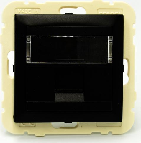 Efapel EFAPEL LOGUS90 ELEMENT CENTRALNY DO GNIAZDA TELEFONICZNEGO/KOMPUTEROWEGO CZARNY 90441 SPM