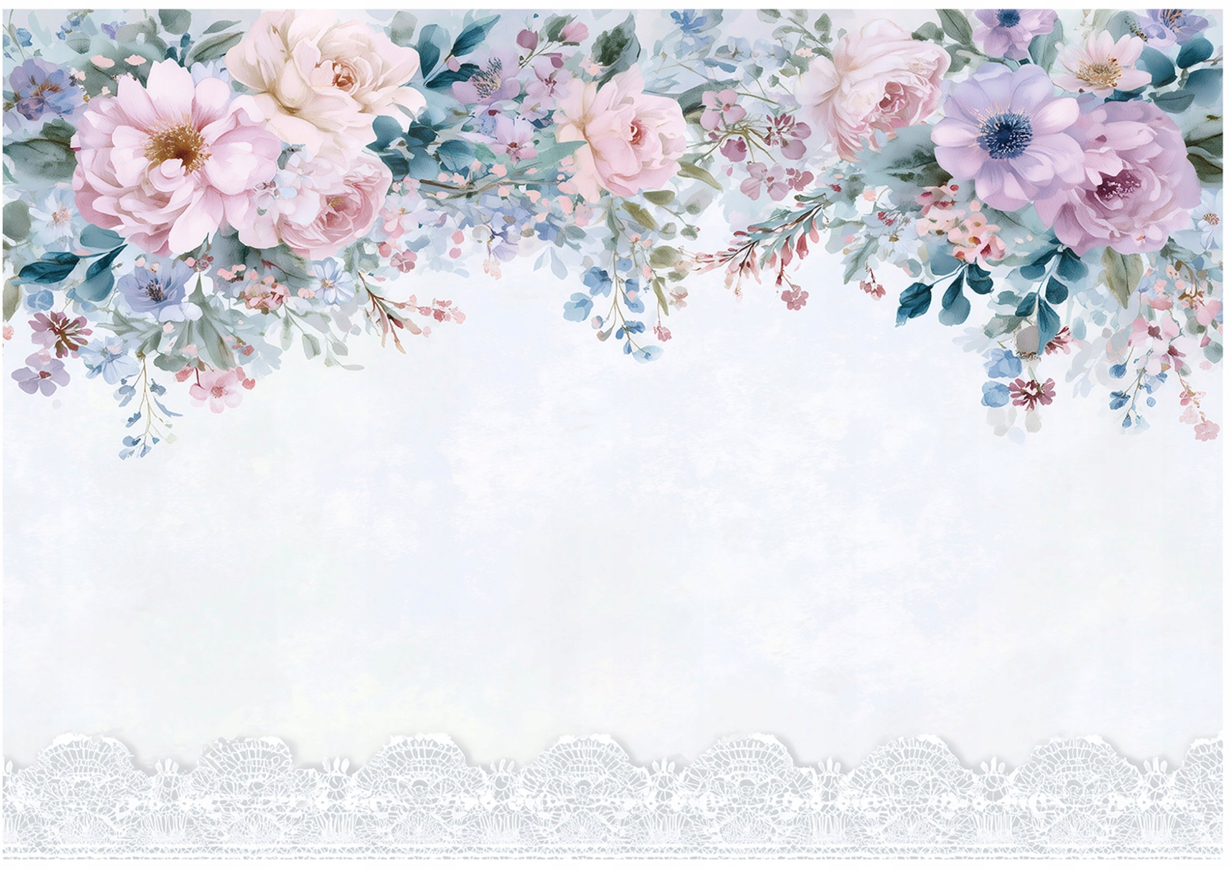 Fototapeta Na Flizelinie Kwiaty Wiszące Do Sypialni Salonu 350x250