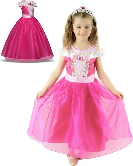 PRC STRÓJ SUKIENKA AURORA KSIĘŻNICZKA ŚPIĄCA KRÓLEWNA DISNEY 120