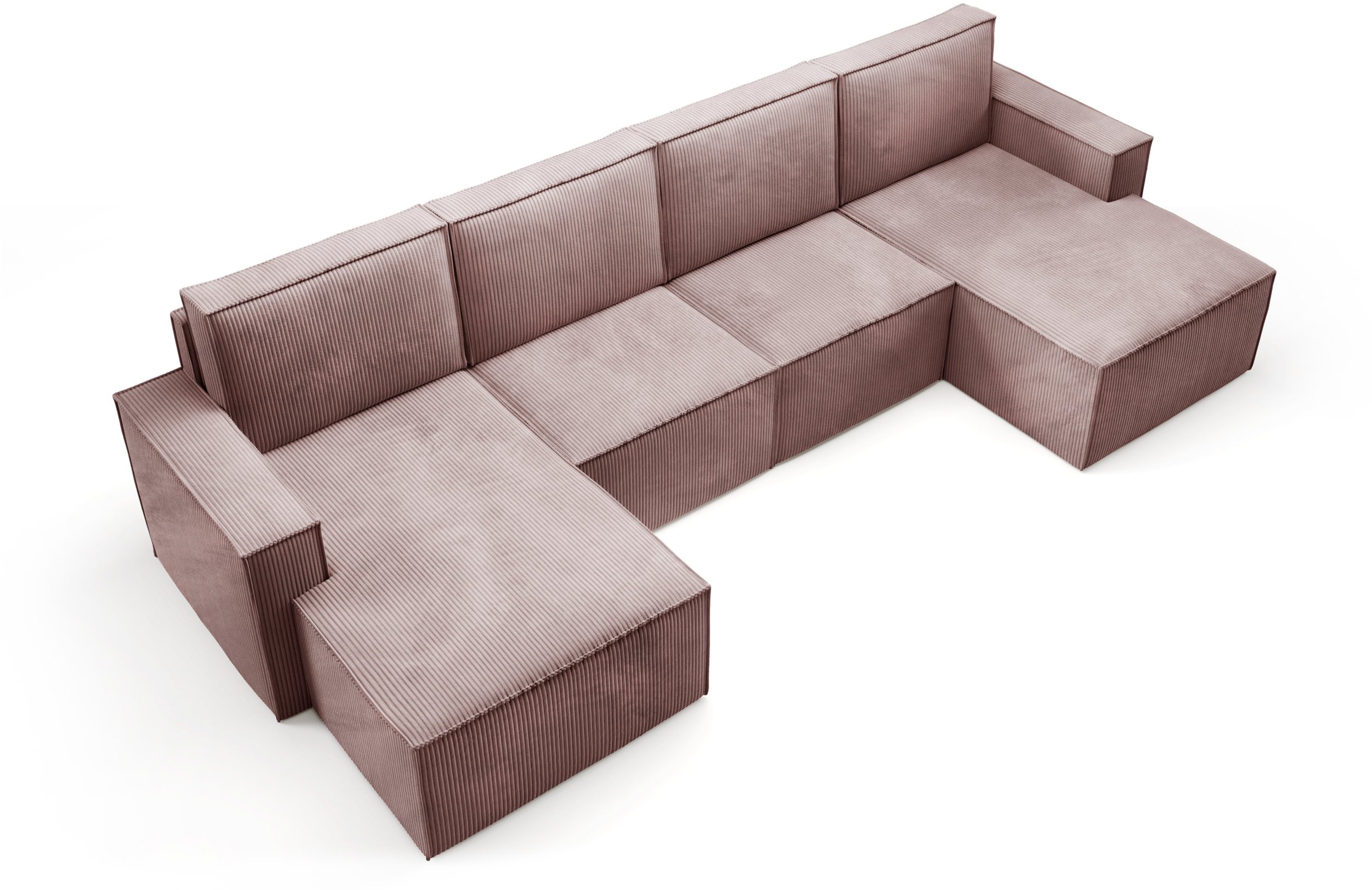 Narożnik U Duży Modułowy PORTO Kanapa sztruks poso 027