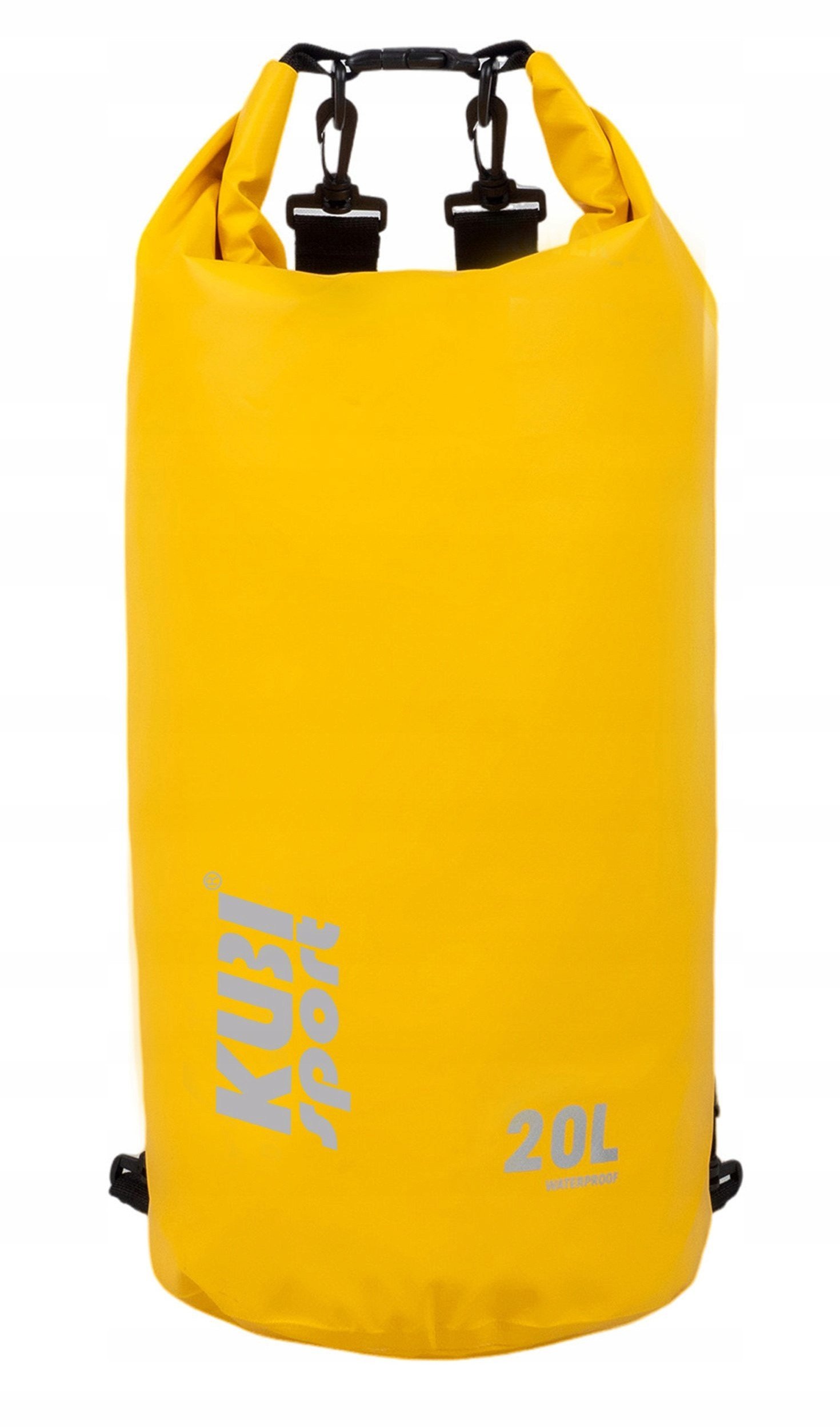 Wodoodporna Torba Worek Wodoszczelny na Łódź Kajak Żółty KUBISPORT 20 l