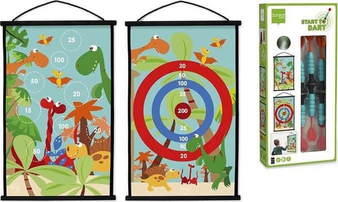 Scratch Scratch, START TO DART - rzutki Świat Dinozaurów