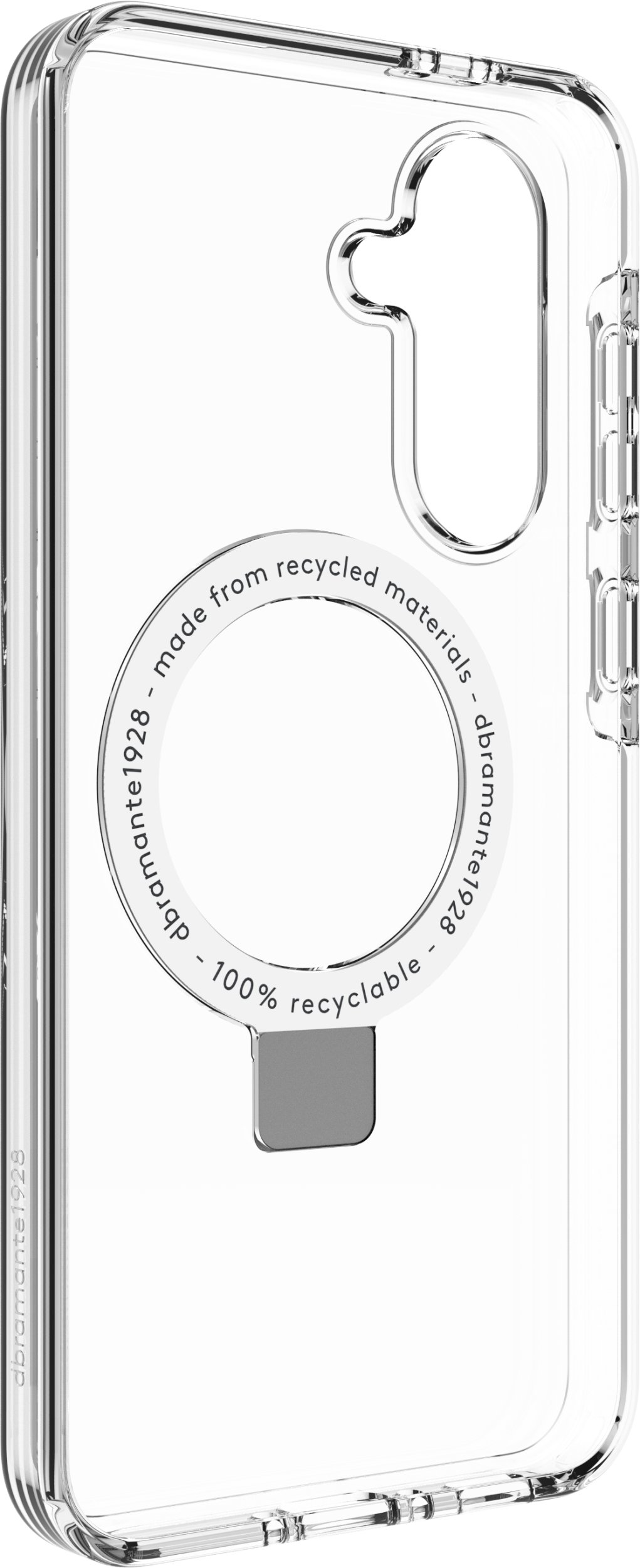 dbramante dbramante1928 Iceland Pro - Tylny pokrowiec na telefon - Stojak - kompatybilny z MagSafe - tworzywo sztuczne - przezroczysty - do Samsung Ga