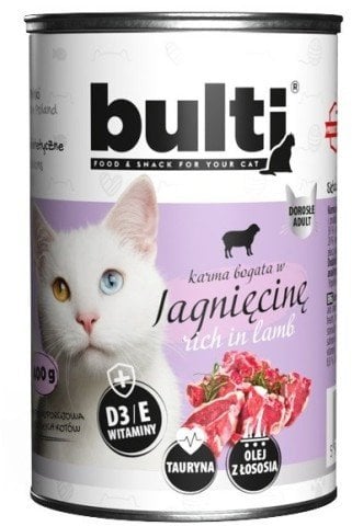 BULTI mielonka bogata w jagnięcinę dla kota 400g