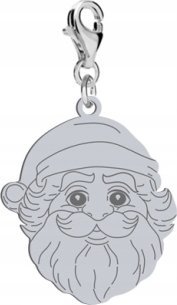 Radziszewska Jewellery Charms Srebrny z Mikołajem srebro925 ŻYCZENIA GRATIS