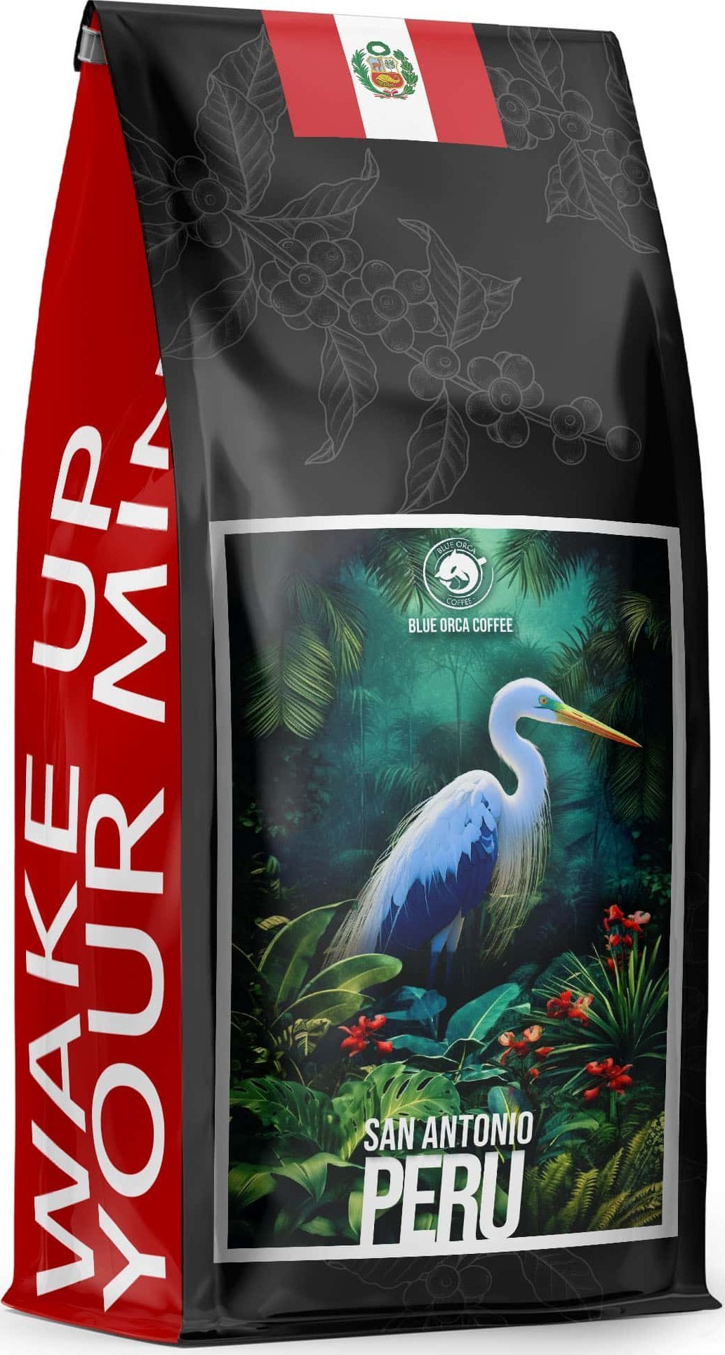 Kawa ziarnista Blue Orca Coffee Kawa ziarnista - SAN ANTONIO Peru - Świeżo palona 1kg - Blue Orca Coffee