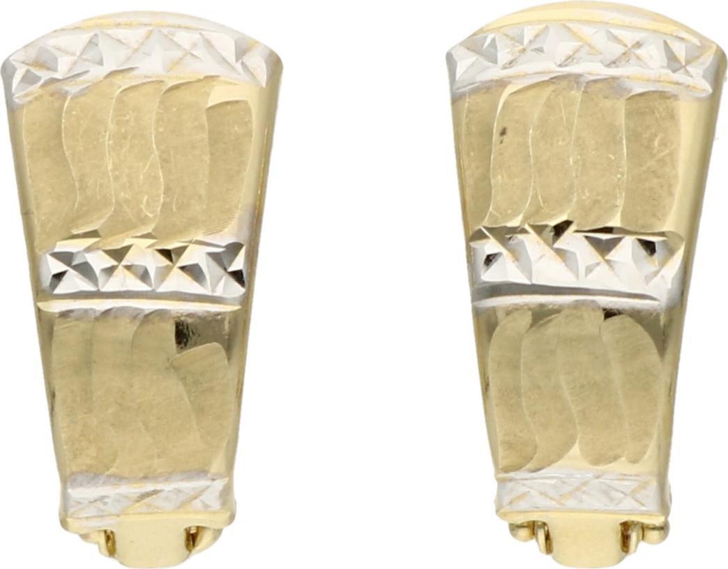 Rosanto Złote podłużne kolczyki na zapięciu angielskim 585 14k