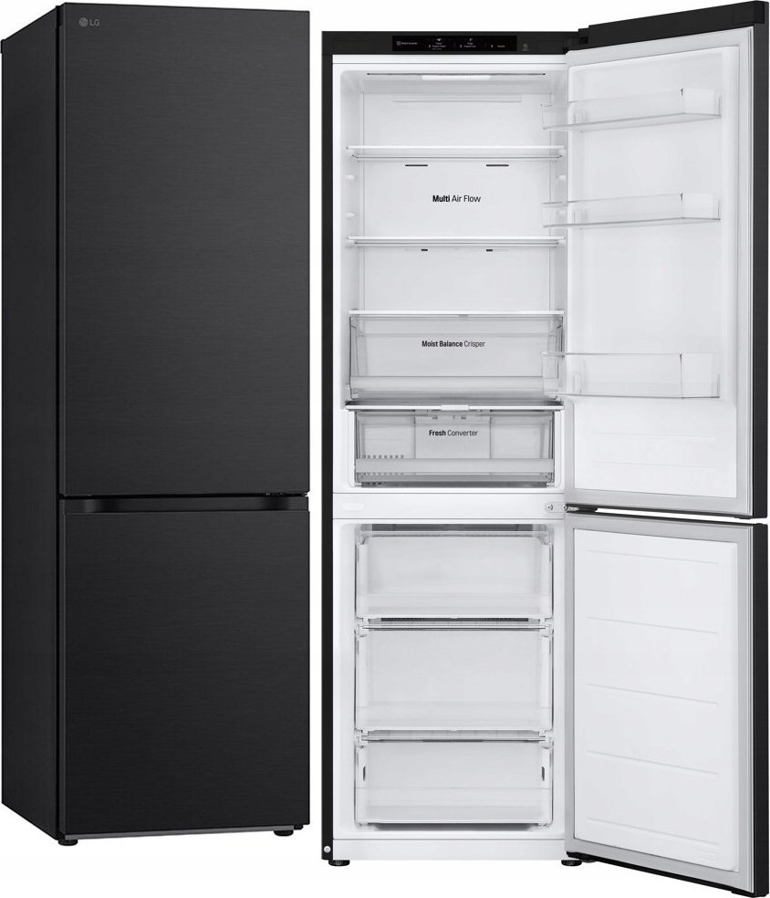 LG Refrigerator | GBV3100EEP | Energy efficiency class E | Free standing | Combi | Height 186 cm | No Frost system | Fridge net capacity 234 L | Freez