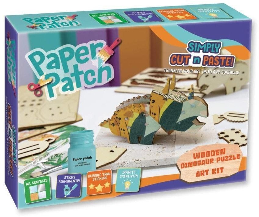 Zestaw decoupage Paper Patch - Puzzle Dino drewn